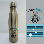 gourde super papy inox