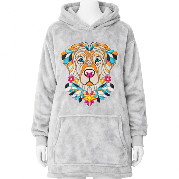 pilou pilou chien golden retriever gris