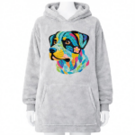 pilou pilou chien rottweiler gris