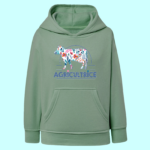 sweat enfant agricultrice vieux vert
