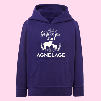 Sweat Enfant "Je Peux Pas J'ai Agnelage"
