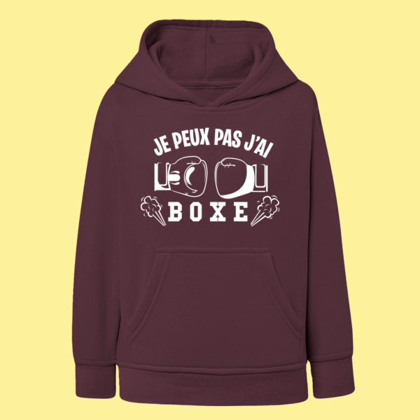 Sweat Enfant "Je Peux Pas J'ai Boxe" 11 Sweat Enfant "Je Peux Pas J'ai Boxe" – Image 9