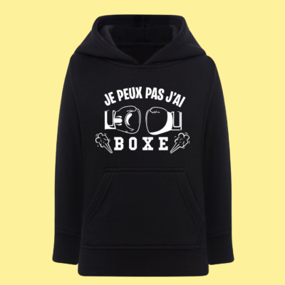 Sweat Enfant "Je Peux Pas J'ai Boxe"