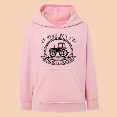 Sweat Enfant "Je Peux Pas J'ai Ensilage"