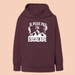 sweat enfant je peux pas jai escalade bordeaux