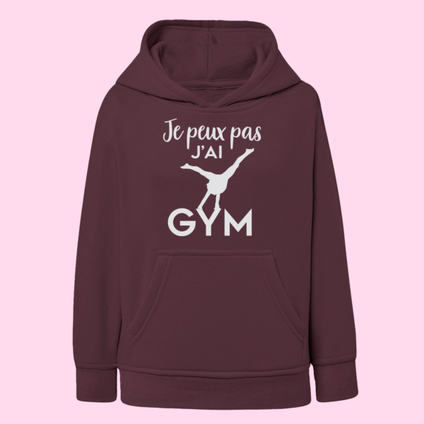 Sweat Enfant "Je Peux Pas J'ai Gym" (poutre) 10 Sweat Enfant "Je Peux Pas J'ai Gym" (poutre) – Image 8
