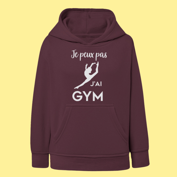Sweat Enfant "Je Peux Pas J'ai Gym" (saut) 10 Sweat Enfant "Je Peux Pas J'ai Gym" (saut) – Image 8