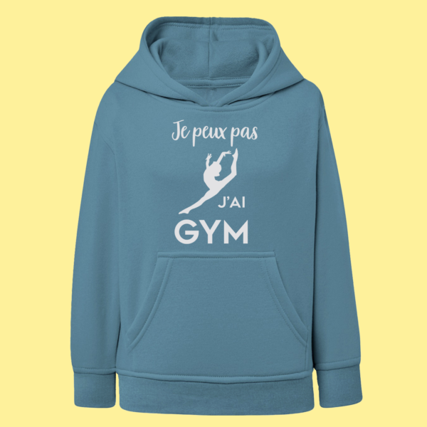 Sweat Enfant "Je Peux Pas J'ai Gym" (saut) 8 Sweat Enfant "Je Peux Pas J'ai Gym" (saut) – Image 6