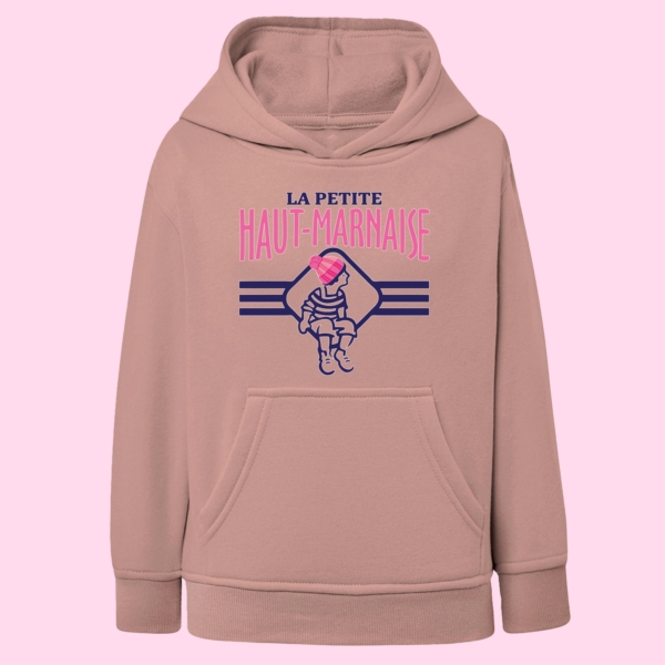 sweat enfant la petite haut marnaise vieux rose e1768406042387