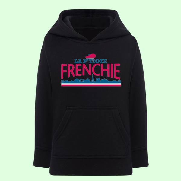 sweat enfant la ptiote frenchie noir e1768409832596