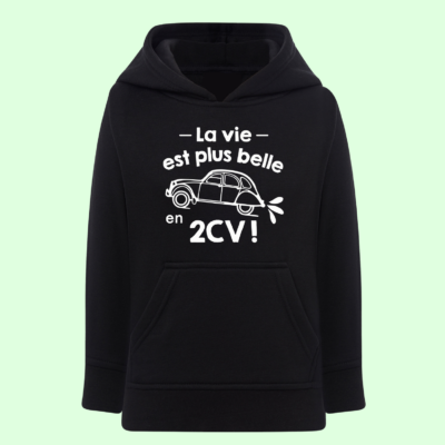 Sweat Enfant "La Vie Est Plus Belle En 2CV"