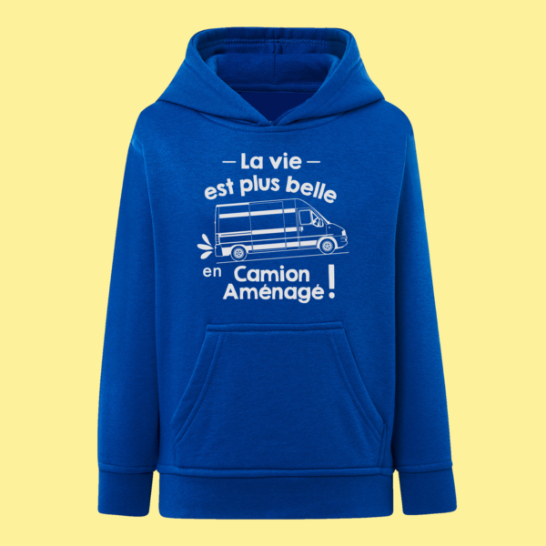 Sweat Enfant "La Vie Est Plus Belle En Camion Aménagé" 8 Sweat Enfant "La Vie Est Plus Belle En Camion Aménagé" – Image 6