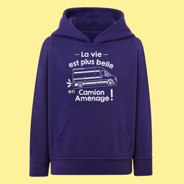 Sweat Enfant "La Vie Est Plus Belle En Camion Aménagé" 9 Sweat Enfant "La Vie Est Plus Belle En Camion Aménagé" – Image 7