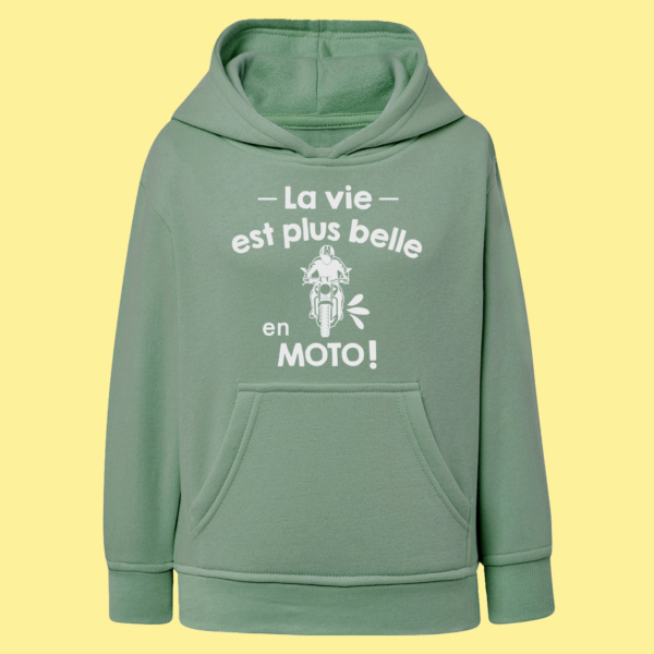 Sweat Enfant "La Vie Est Plus Belle En Moto" 7 Sweat Enfant "La Vie Est Plus Belle En Moto" – Image 5