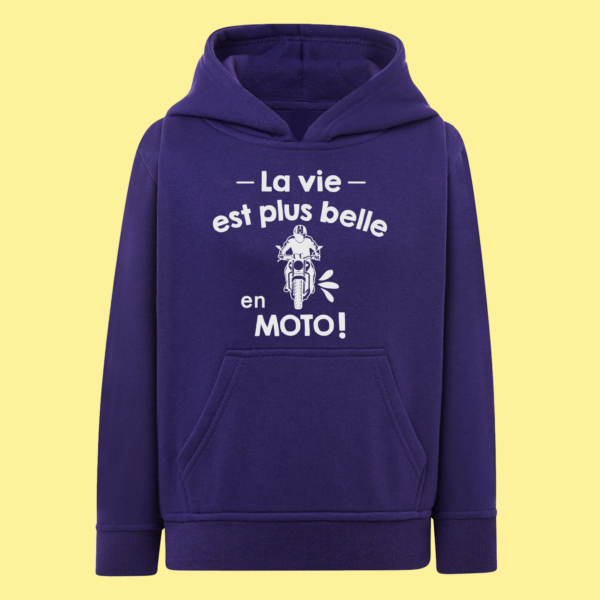Sweat Enfant "La Vie Est Plus Belle En Moto" 10 Sweat Enfant "La Vie Est Plus Belle En Moto" – Image 8