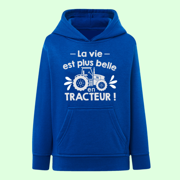 Sweat Enfant "La Vie Est Plus Belle En Tracteur" 8 Sweat Enfant "La Vie Est Plus Belle En Tracteur" – Image 6