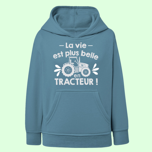 Sweat Enfant "La Vie Est Plus Belle En Tracteur" 7 Sweat Enfant "La Vie Est Plus Belle En Tracteur" – Image 5