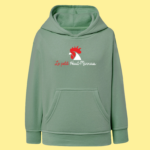 sweat enfant le petit haut marnais coq vieux vert