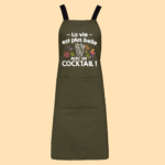 tablier la vie est plus belle avec un cocktail kaki