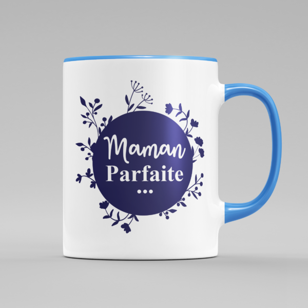 tasse maman parfaite et maniaque bleu clair e1767703629280