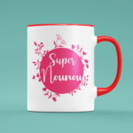 tasse super nounou rouge